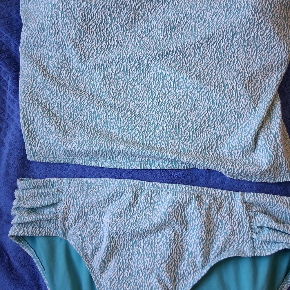 Aqua 2 Piece Textured Bikini Set